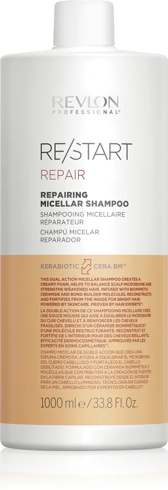 Revlon Professional Re/Start Recovery - Мицеллярный шампунь для слабых и поврежденных волос
