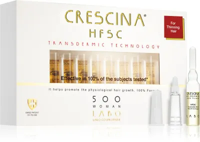 Crescina Transdermic 500 Re-Growth - Уход, способствующий росту волос для женщин, 20 мл