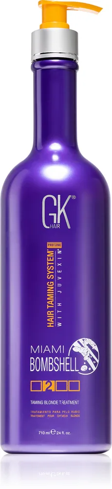 GK Hair Miami Bombshell Taming Blonde Treatment - Маска кератиновая для волос блонд с балаяжем