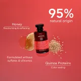 Apivita Color Seal Shampoo - Защитный шампунь для окрашенных волос без сульфатов, 250 мл — фото 3