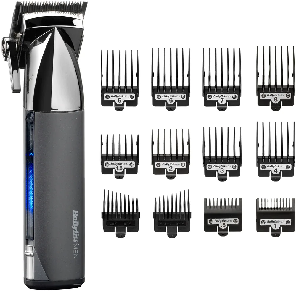 Триммер для волос BaByliss E996E для волос и щетины, со съёмными насадками, зарядка через USB, 1 шт