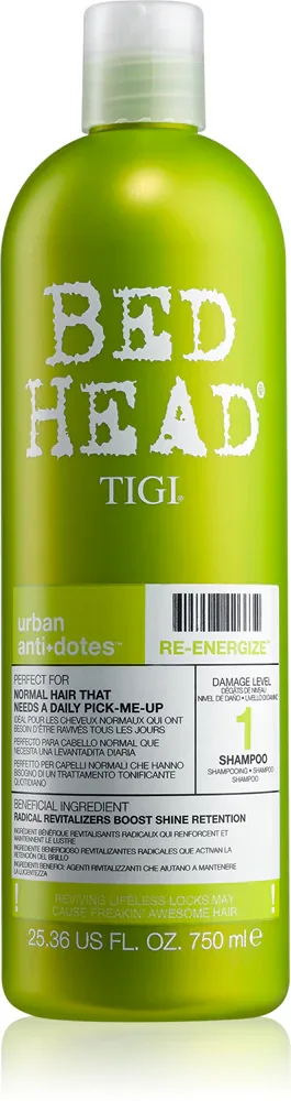 TIGI Bed Head Urban Antidotes Re-energize - Шампунь для нормальных волос, 750 мл