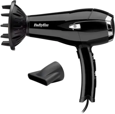 Фен для волос BaByliss D374DE с диффузором, с регулировкой скорости, 1 шт