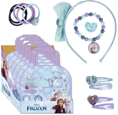 Набор аксессуаров для волос Disney Frozen с браслетом и кольцом, подарочный для детейIII.