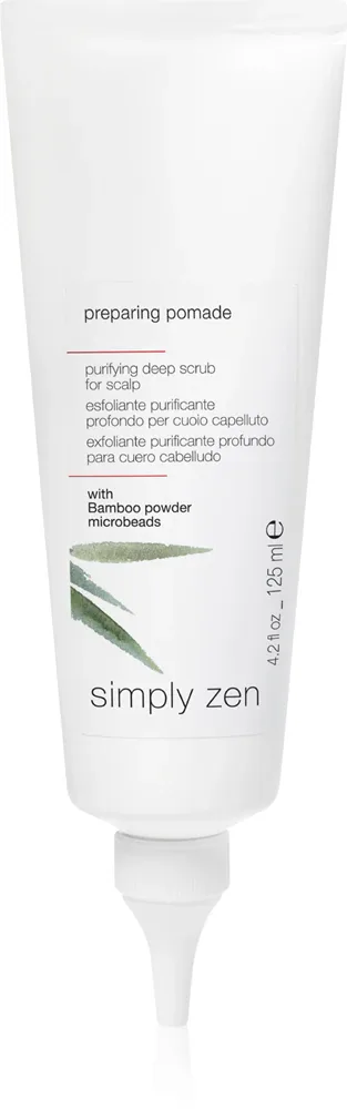 Simply Zen Preparing Pomade - Очищающий пилинг-шампунь для кожи головы, 125 мл