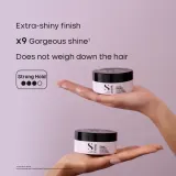 Alfaparf Milano Semi di Lino Style&Care Glossy Pomade - Восковая стайлинговая паста для укладки и моделирования волос с высоким блеском, 100 мл — фото 4