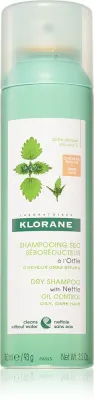 Klorane Nettle - Сухой шампунь для темных волос, склонных к жирности, 150 мл