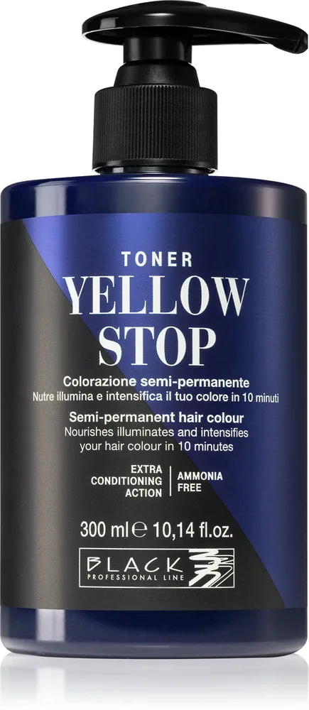 Тонер для волос Black Professional Line Yellow Stop нейтрализующий жёлтые тона, 300 мл