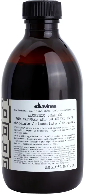 Davines Alchemic Shampoo Chocolate - Шампунь для подчеркивания цвета волос, 280 мл