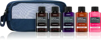 KUNDAL Honey & Macadamia White Musk - Набор для путешествий для тела и волос