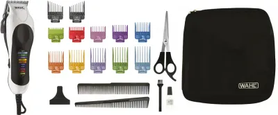 Машинка для стрижки Wahl Color Pro Plus сетевая, 10 цветных насадок, самозатачивающиеся ножи