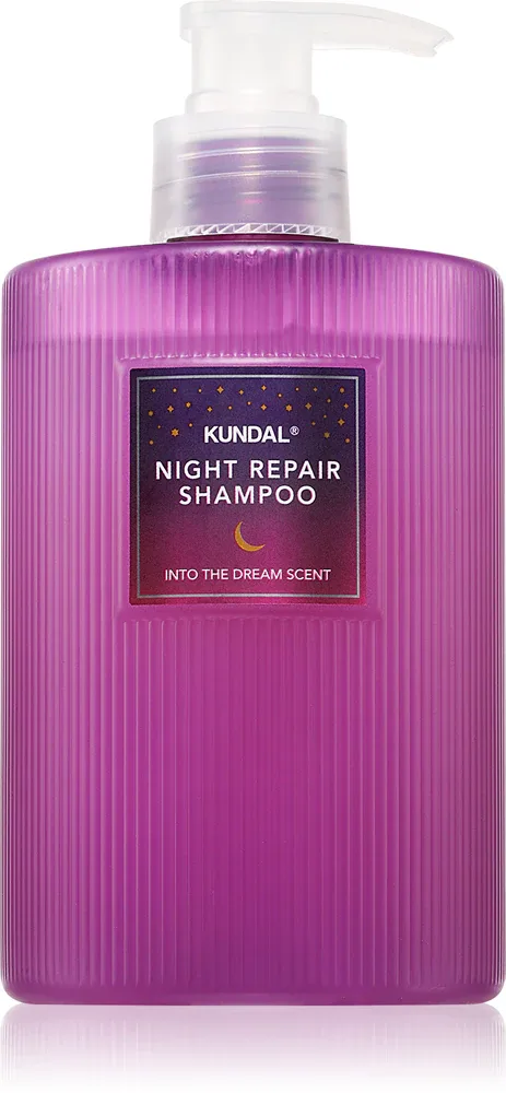 KUNDAL Night Repair Shampoo - Шампунь с кондиционером 2 в 1 питание и увлажнение с ароматом Into The Dream, 470 мл