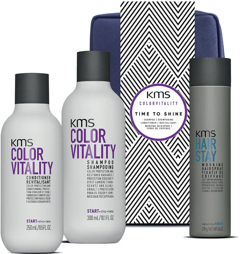 KMS Color Vitality Time to Shine - Подарочный набор для окрашенных волос, 1 шт