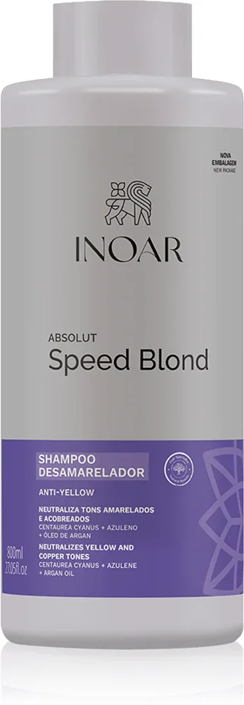 INOAR Absolut Speed Blond - Шампунь для светлых волос, 800 мл