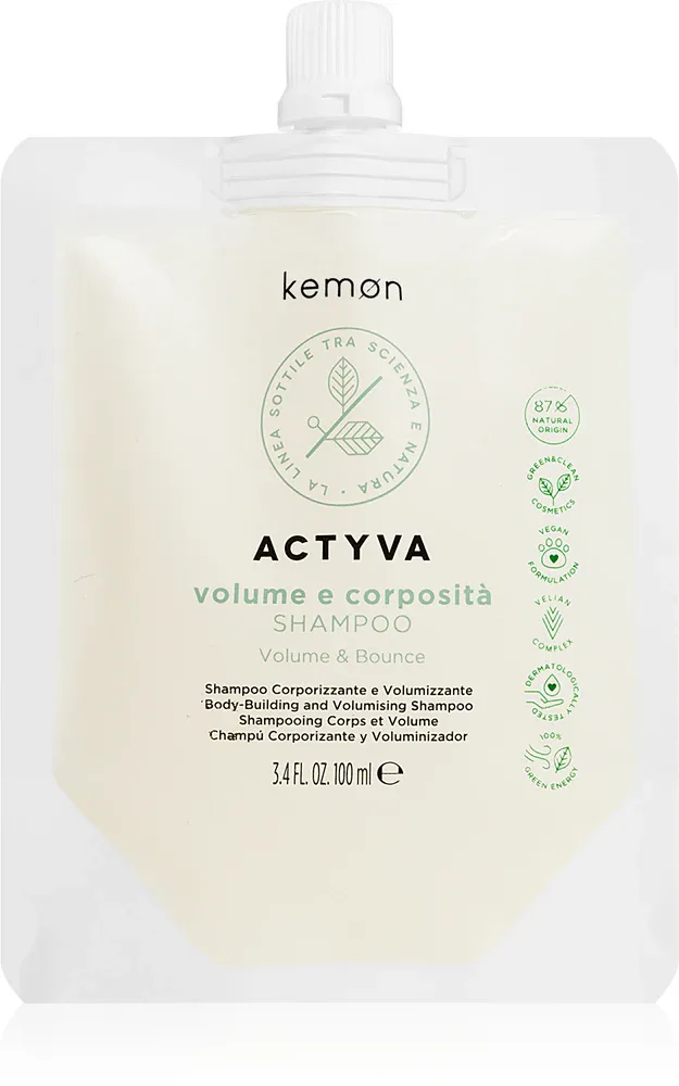 Kemon Actyva Volume e Corposita - шампунь, увеличивающий объем тонких волос