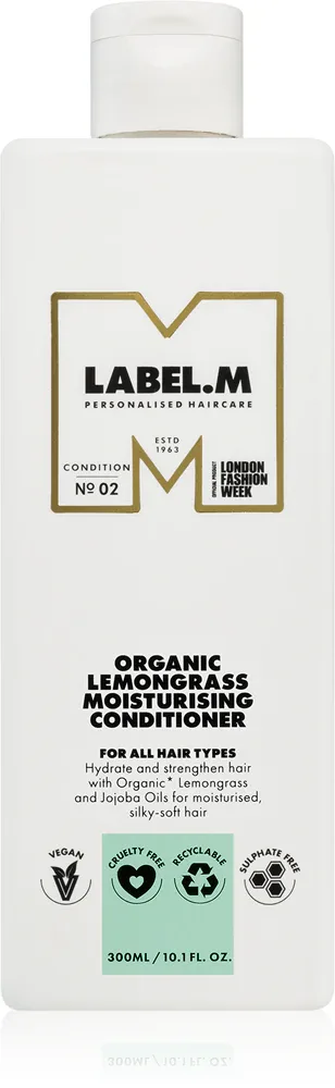 label.m Organic Lemongrass - Увлажняющий кондиционер для всех типов волос, 300 мл