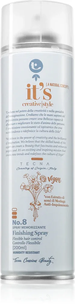 Tecna It's Creative Style Finishing Spray - Лак для волос, 200 мл