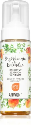 Anwen Peach & Coriander - Пена для очистки сухой и чувствительной кожи головы, 170 мл