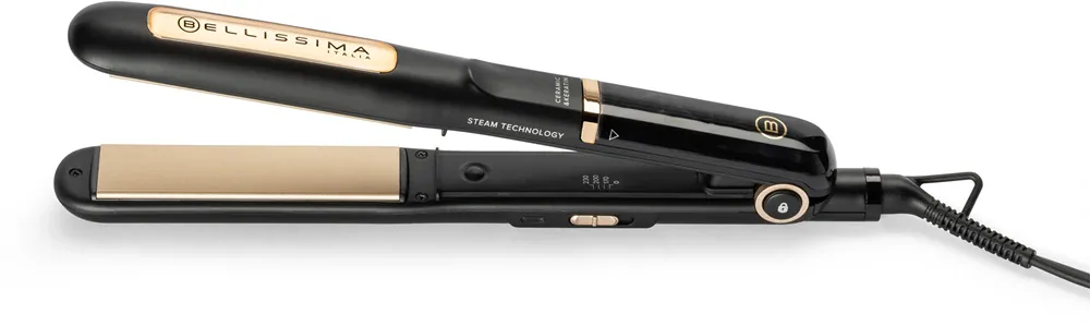 Выпрямитель для волос Bellissima Ceramic Keratin 11915 паровой, с резервуаром для воды, 1 шт