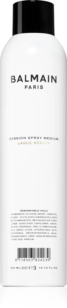Balmain Hair Couture Session Spray - лак для волос средней фиксации, 300 мл