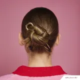 Шпилька для волос BrushArt Hair French hair pin, французская, для укладки, 11 см Gold — фото 2