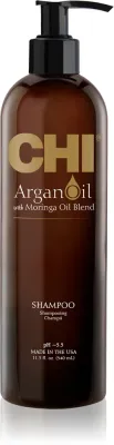 CHI Argan Oil Shampoo - Питательный шампунь для сухих и поврежденных волос, 340 мл