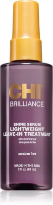 CHI Brilliance Shine Serum Lightweight Leave-in Ttreatment - легкая сыворотка для придания блеска и смягчения волос, 89 мл