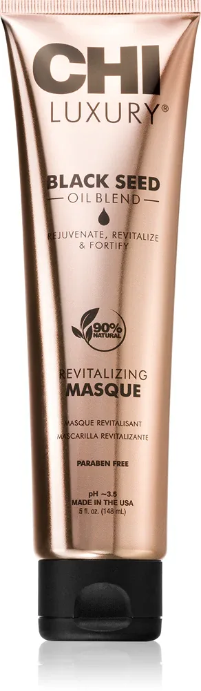 CHI Luxury Black Seed Oil Revitalizing Masque - Интенсивная маска для сухих и поврежденных волос, 148 мл