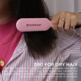 Щётка для волос Denman Detangling D90 The Mini Detangler плоская, компактная, 1 шт Pink Crush — фото 4