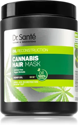 Dr. Sante Cannabis - Регенерирующая маска для поврежденных волос, 1000 мл