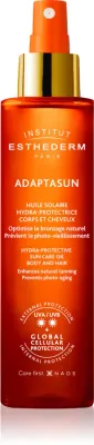 Institut Esthederm Adaptasun Sun Care Oil - Масло для загара для тела и волос с средней защитой от УФ-лучей, 150 мл