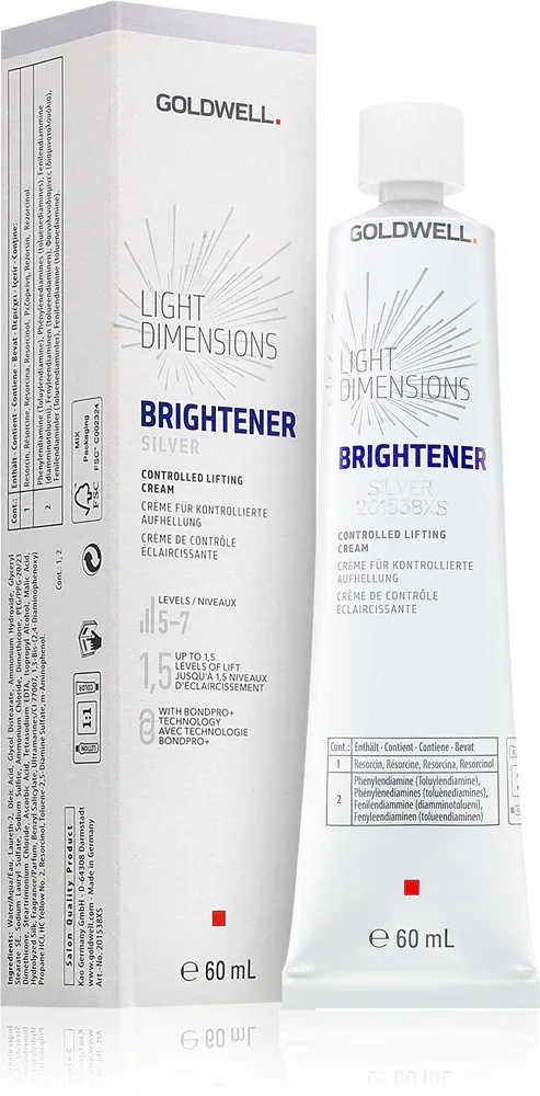 Goldwell Light Dimensions Brightener - Крем для волос, осветляющий, 60 мл, оттенок Silver
