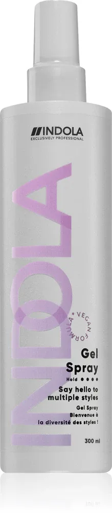 Гель-спрей для укладки волос Indola Gel Spray сильной фиксации, неаэрозольный, 300 мл