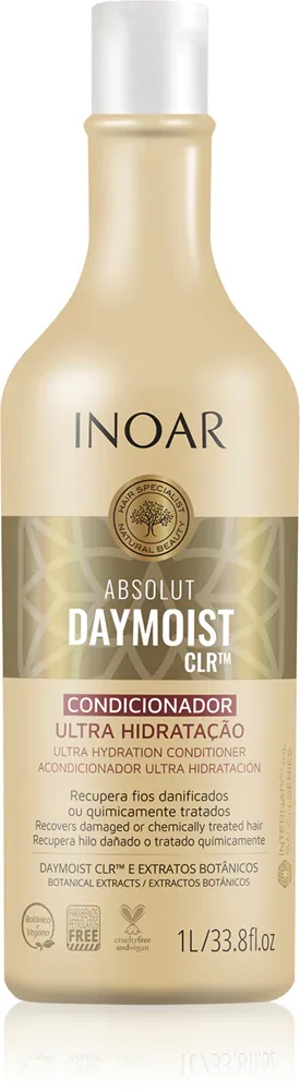 INOAR Absolut Daymoist CLR - Кондиционер для волос: Одживка глубоко увлажняющая для сухих и окрашенных волос, 1000 мл