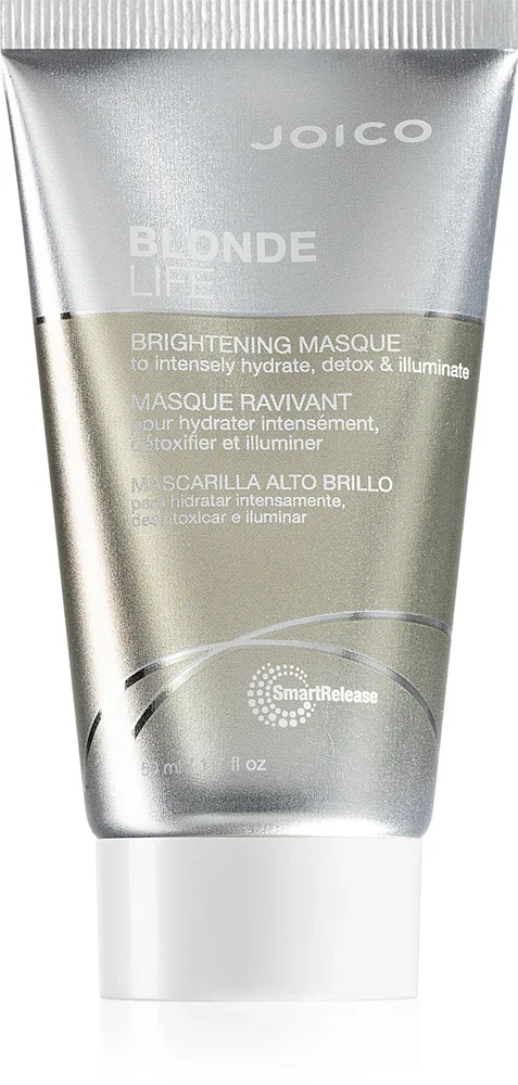 Joico Blonde Life Brightening Masque - Маска для волос, интенсивно увлажняющая и осветляющая, 50 мл