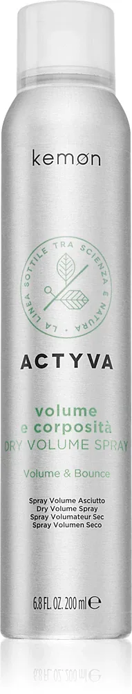 Спрей для волос для объёма Kemon Actyva Volume e Corposita средней фиксации, 200 мл