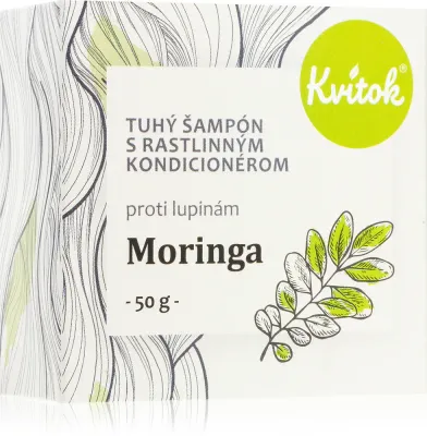 Kvitok Moringa - Органический шампунь в виде кубика против перхоти, 50 г