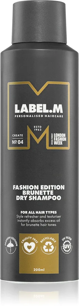 Сухой шампунь label.m Fashion Edition для каштановых оттенков волос, 200 мл