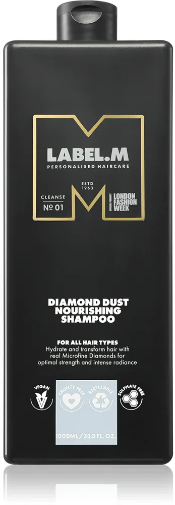 label.m Diamond Dust Nourishing Shampoo - Питательный шампунь для всех типов волос, 1000 мл