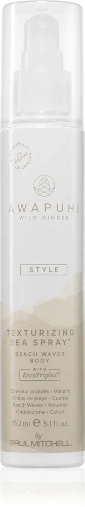 Paul Mitchell Awapuhi Wild Ginger Texturizing Sea Spray - Спрей для создания эффекта пляжных волн, 150 мл