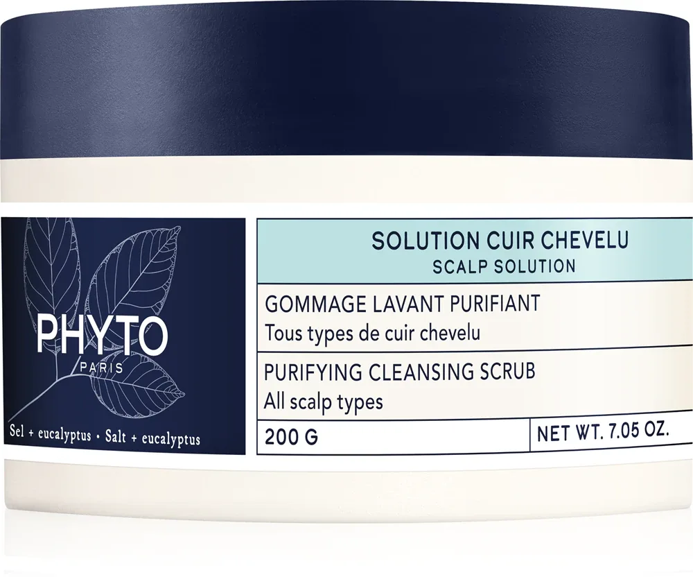 Phyto Scalp Solutions Purifying Cleansing Scrub - Очищающий пилинг для кожи головы, 200 г