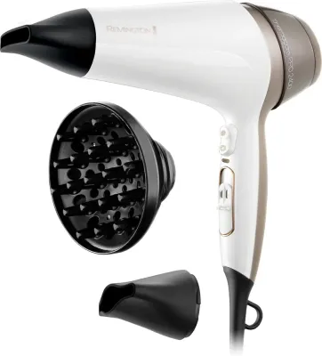 Фен для волос Remington Thermacare PRO D5720 с ионизацией, снижает термоповреждение волос, 1 шт