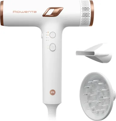 Фен для волос Rowenta NANO HY8140F0 с ионизацией, диффузором и дорожным чехлом, 1 шт