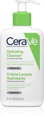 CeraVe Cleansers Hydrating Cleanser - Гель для душа с увлажняющим действием, 236 мл
