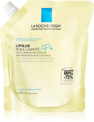 La Roche-Posay Lipikar Huile AP+ - Смягчающее очищающее масло, дополняющее липиды, против раздражений, 400 мл (LRP06620)
