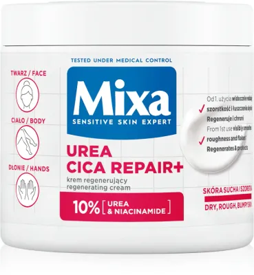 Mixa Mixa Body Care Urea Cica Repair - Регенерирующий крем для тела для очень сухой кожи, 400 мл