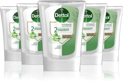 Жидкое мыло для рук Dettol Soft on Skin Set сменный блок, 5 × 250 мл Aloe Vera