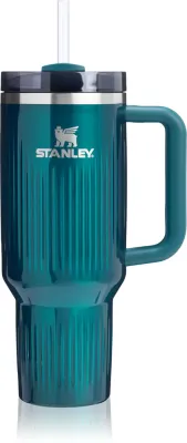 Термостакан Stanley Quencher H2.O FlowState Fluted Tumbler с крышкой и трубочкой, с ручкой, 1180 мл