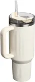 Термостакан Stanley Quencher H2.O FlowState Fluted Tumbler с крышкой и трубочкой, с ручкой, 1180 мл — фото 3
