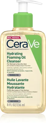 CeraVe Cleansers Hydrating Foaming Oil Cleanser - Очищающее масло с увлажняющим действием, 236 мл